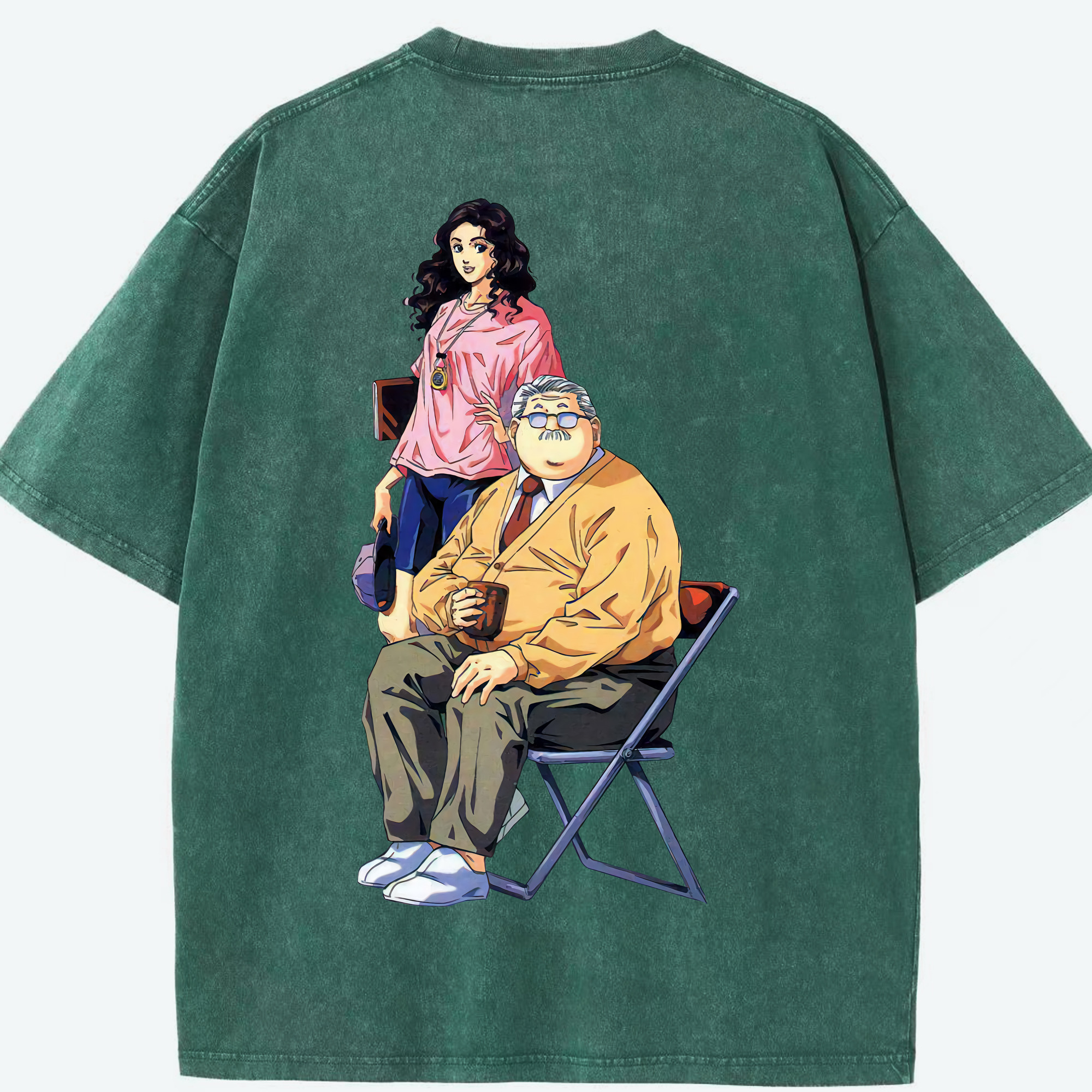 SLAM DUNK／スラムダンク 綿100% ヴィンテージ風 半袖Tシャツ（背面プリント）